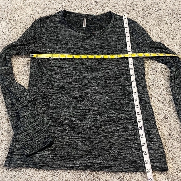 Banana Republic Scoop Neck Long Sleeve Pullover Heather Gray Top Women’s Small - Picture 6 of 6